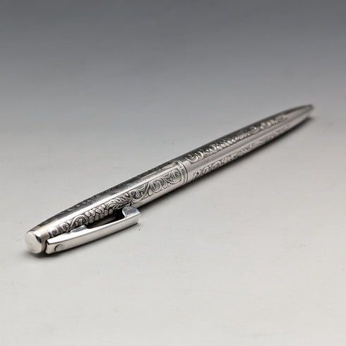American Vintage Schafer Sterling Silver Ballpoint Pen with Case